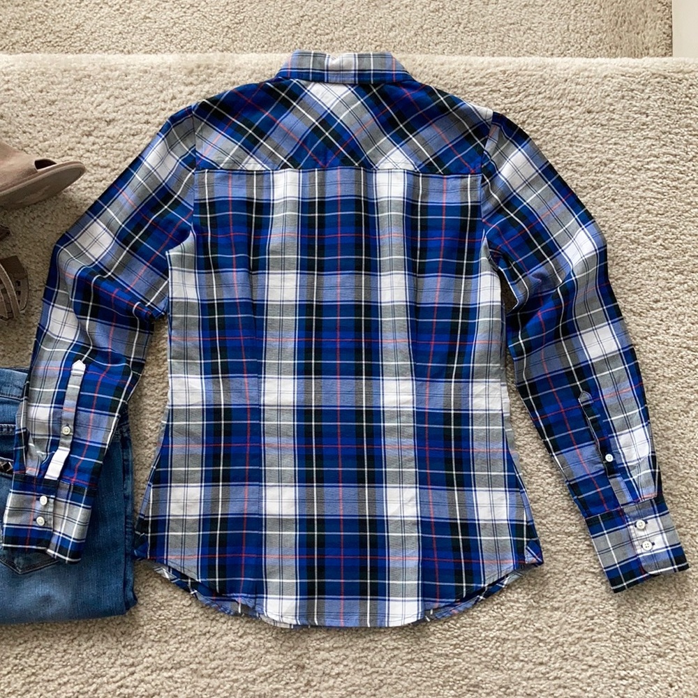 J. Crew Plaid Perfect Fit Shirt - Picture 6 of 7